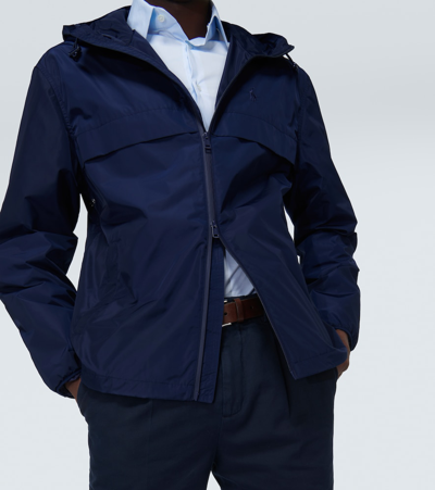 Shop Polo Ralph Lauren Windbreaker Jacket In Blue