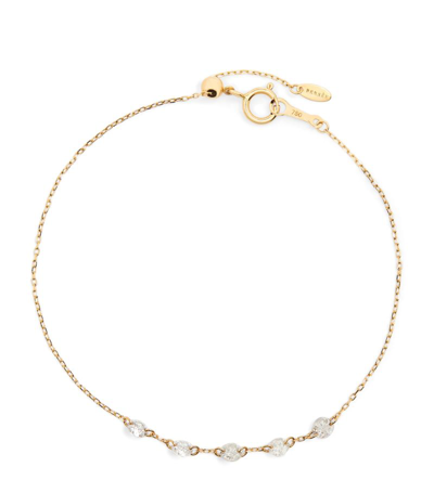 Shop Persée Yellow Gold And Diamond 5-stone Danaé Bracelet