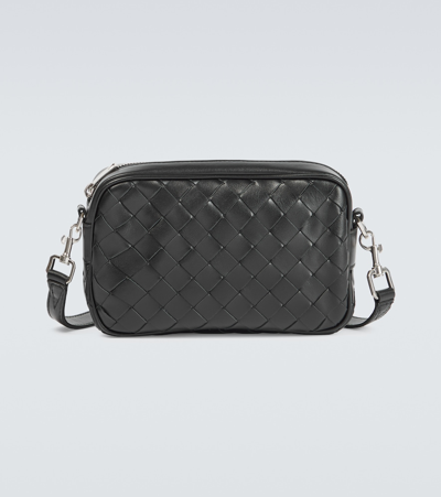 Shop Bottega Veneta Intrecciato Mini Leather Crossbody Bag