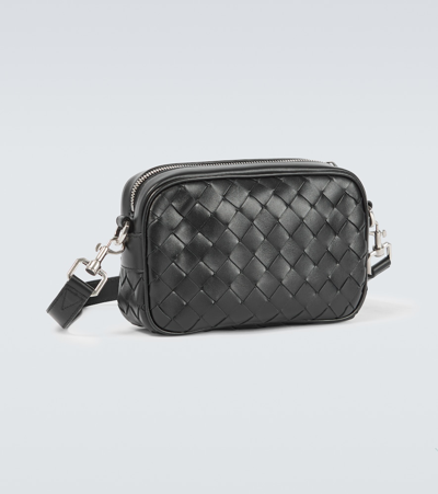 Shop Bottega Veneta Intrecciato Mini Leather Crossbody Bag