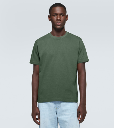 Shop Bottega Veneta Cotton Jersey T-shirt In Green