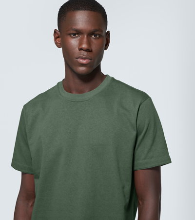 Shop Bottega Veneta Cotton Jersey T-shirt In Green