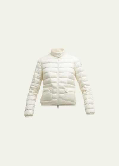 Shop Moncler Lans Puffer Jacket In Natural