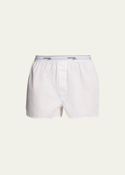 Shop Hommegirls Logo Waistband Boxers In White