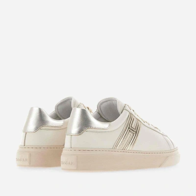 Shop Hogan Shoes In White/gold
