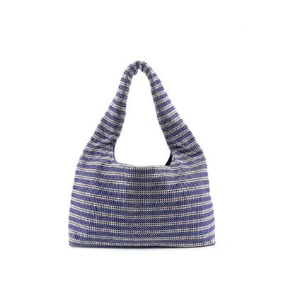 Shop Kara Bags In Blue/silver