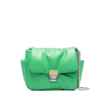 Shop Msgm Bags In Green