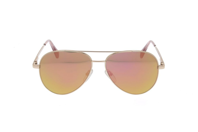 Shop Cutler And Gross Aviator Sunglasses In Gold