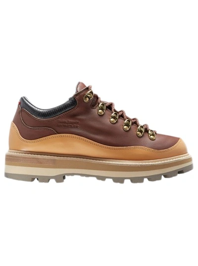 Shop Moncler X Palm Angels Peka 305 Derby Shoes In Brown