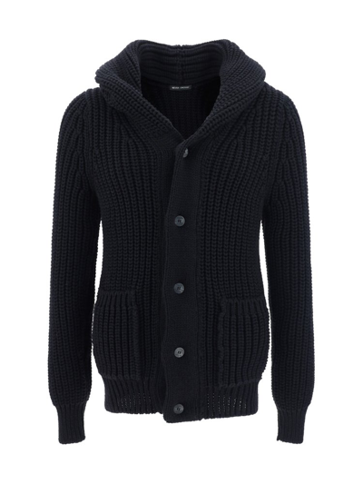Shop Never Enough Hooded Buttoned Cardigan In Black