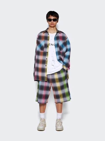 Shop Givenchy Track Pant Shorts In Multicolor