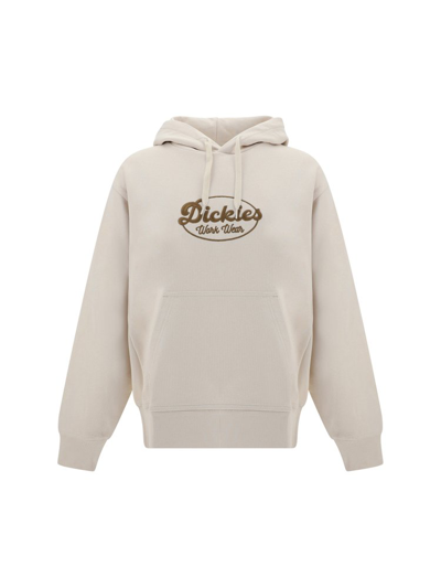 Shop Dickies Gridley Logo Embroidered Hoodie In Grey