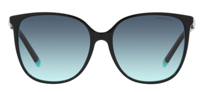 Shop Tiffany & Co . Square Frame Sunglasses In Black