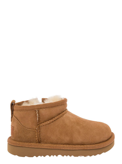 Shop Ugg Kids Toddler Classic Ultra Mini Boots In Brown