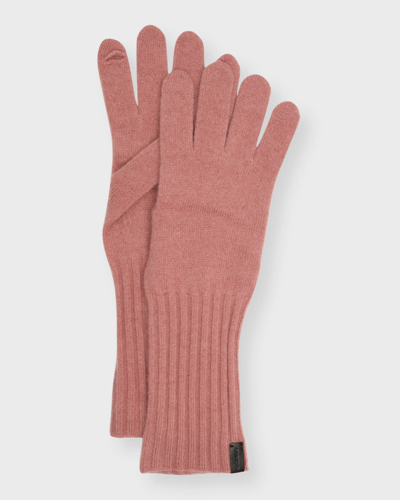 Shop Vince Cashmere Knit Gloves In 663mrs