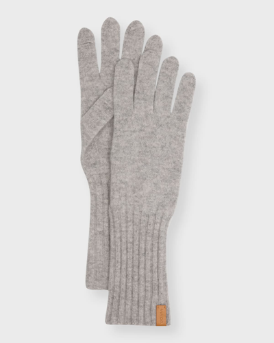 Shop Vince Cashmere Knit Gloves In 061hgy