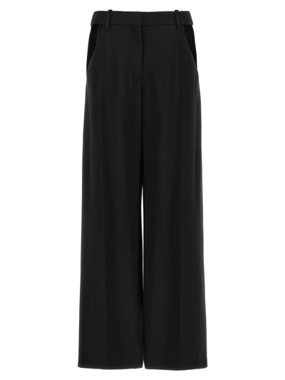 Shop Mugler 'cut-out' Trousers In Black