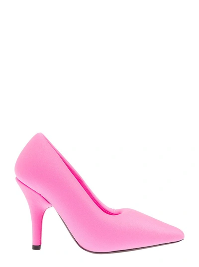 Shop Balenciaga 'xl' Oversized Neon Pink Pump With Knife Heel In Spandex Woman