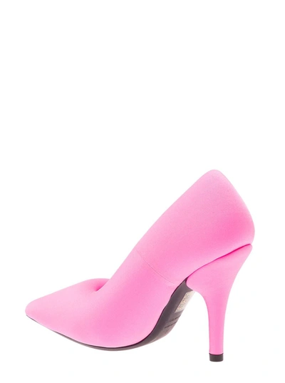 Shop Balenciaga 'xl' Oversized Neon Pink Pump With Knife Heel In Spandex Woman