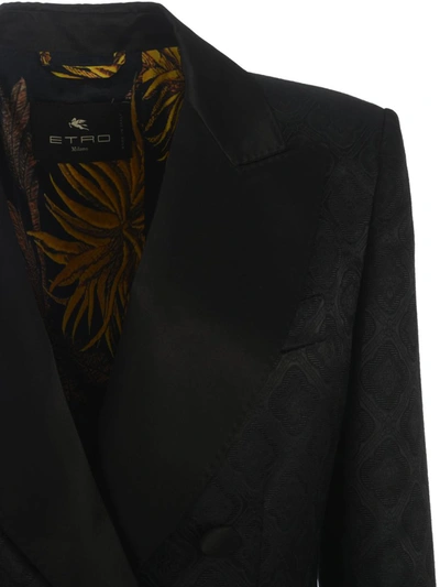 Shop Etro Jacket  "floral Jacquard" In Black