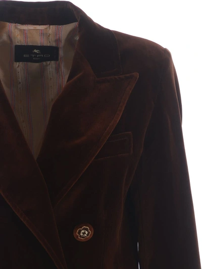 Shop Etro Jacket In Brown
