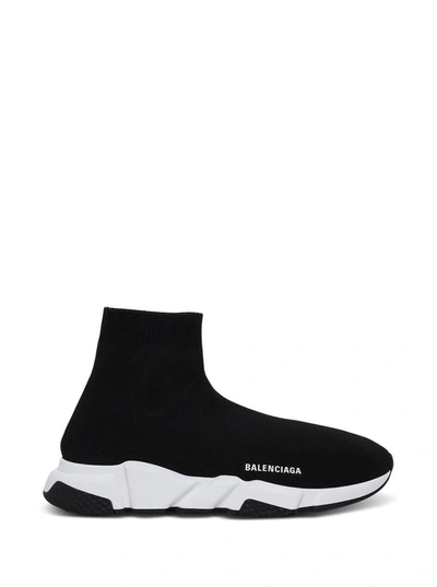 Shop Balenciaga Speed ​​sneakers With Logo In Black