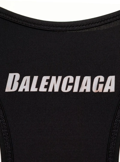 Shop Balenciaga Sporty Bra In Black  Woman