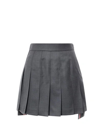 Shop Thom Browne Skirt In Grey