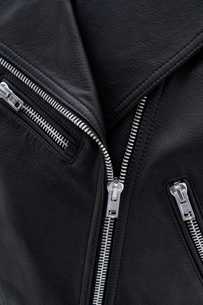 Filippa K 93 Leather Biker Jacket In Black