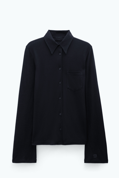 Shop Filippa K 93 Jersey Shirt In Black