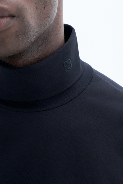 Shop Filippa K 93 Turtleneck Tee In Black