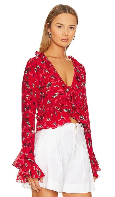 Shop Faithfull The Brand Montenegro Top In Red