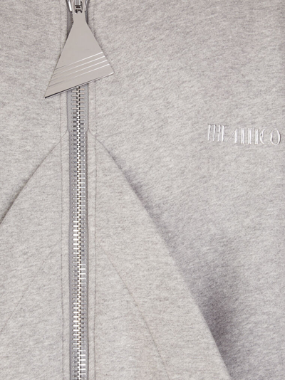 Shop Attico Melange Grey Sweatshirt In Light Grey Melange