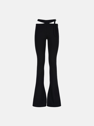 Shop Attico The  Bottoms Gend - Black Long Pants Black Main Fabric: 68% Rayon 27% Polyamide 5% Sapphires,