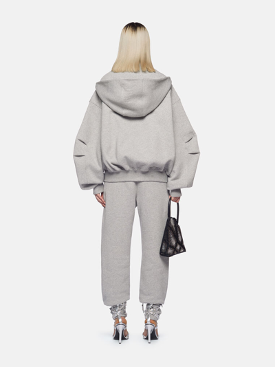 Attico Penny Trousers In Light Grey Melange