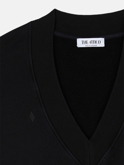 Shop Attico The  Tops Gend - Black Fade Sweatshirt Black Fade Main Fabric: 100% Cotton