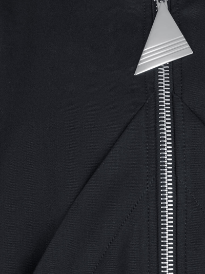 Shop Attico The  Outerwear Gend - Black Bomber Black Main Fabric: 100% Virgin Wool, Lining: 100% Viscose