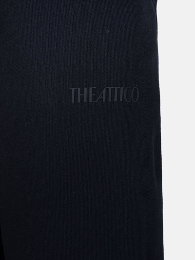 Attico Women's Gabardine Straight-leg Trousers In Black Fade