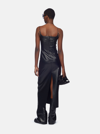 Attico Abito Midi Black In Black