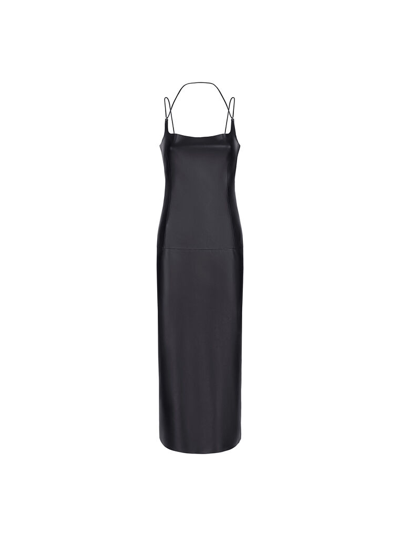 Attico Abito Midi Black In Black