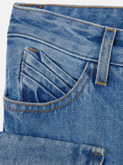 Attico ''essie'' Washed Blue Long Pants In Washed Blue