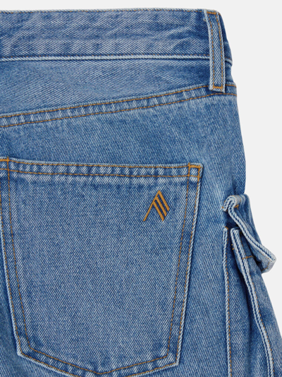 Attico ''essie'' Washed Blue Long Pants In Washed Blue