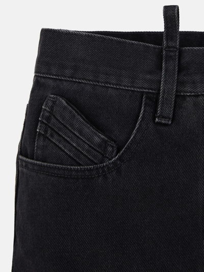 Shop Attico The  Bottoms Gend - Black Midi Skirt Black Main Fabric: 100% Cotton, Lining: 65% Polyester 35%