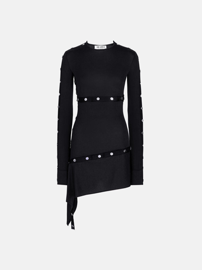 Shop Attico The  Dresses Gend - Black Mini Dress Black Main Fabric: 75% Acetate 20% Polyamide 5% Other Fib