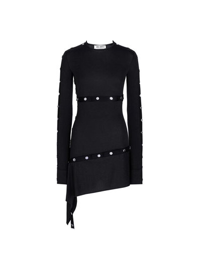 Shop Attico The  Dresses Gend - Black Mini Dress Black Main Fabric: 75% Acetate 20% Polyamide 5% Other Fib
