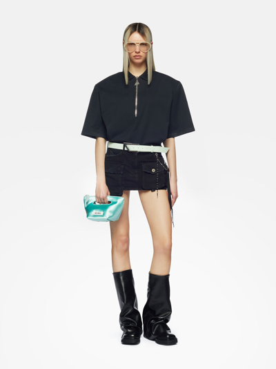 Shop Attico ''fay'' Black Mini Skirt