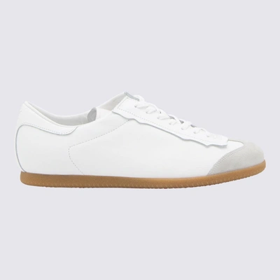 Shop Maison Margiela White Leather Featherlight Sneakers