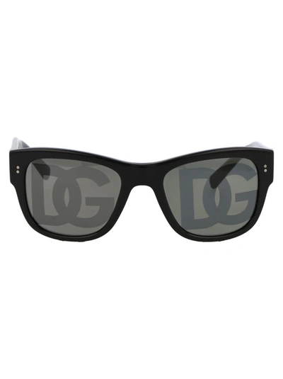 Shop Dolce & Gabbana Sunglasses In 501/m Black