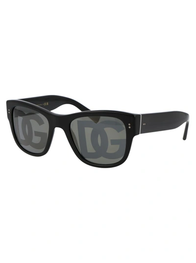 Shop Dolce & Gabbana Sunglasses In 501/m Black