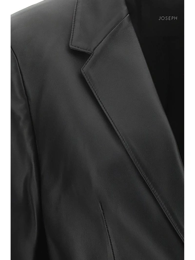 Joseph Cliffords Single-breasted Gabardine Blazer In Black